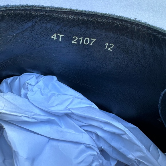 Prada Chelsea Chukka Boots Suede Navy Blue Mens 12. - Picture 8 of 12